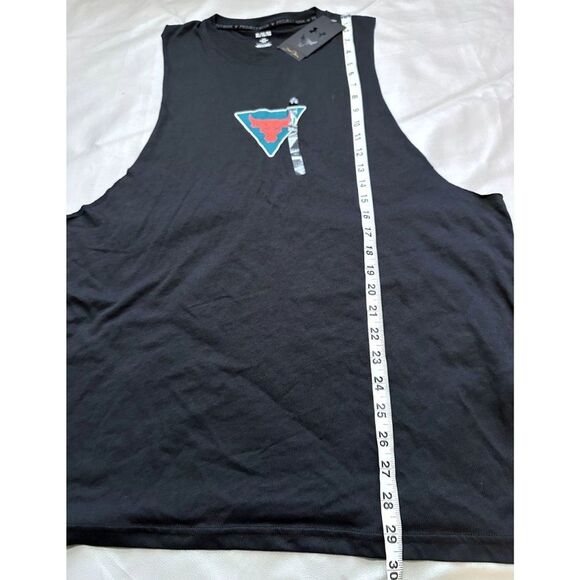 Under Armour Project Rock Shirt Mens XL Black Under bull Tank Top run gym - Picture 6 of 6